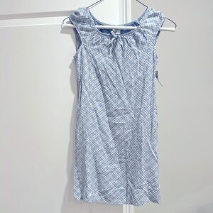 Abercrombie kids blue plaid dress. Size 9/10 NWT